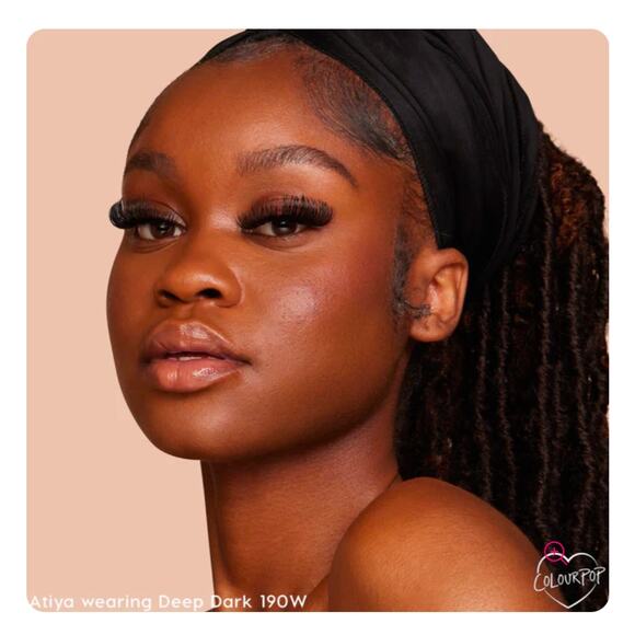 ColourPop Pretty Fresh Hyaluronic Acid Hydrating Foundation Deep Dark 190W NIB - Picture 2 of 4